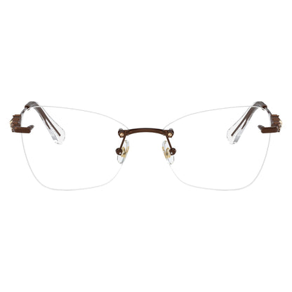 Swarovski SK1014 4002 Light Brown eyeglasses front view