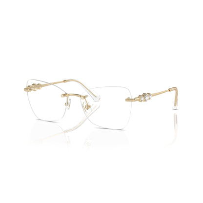 Swarovski SK1014 4013 Pale Gold eyeglasses angle view
