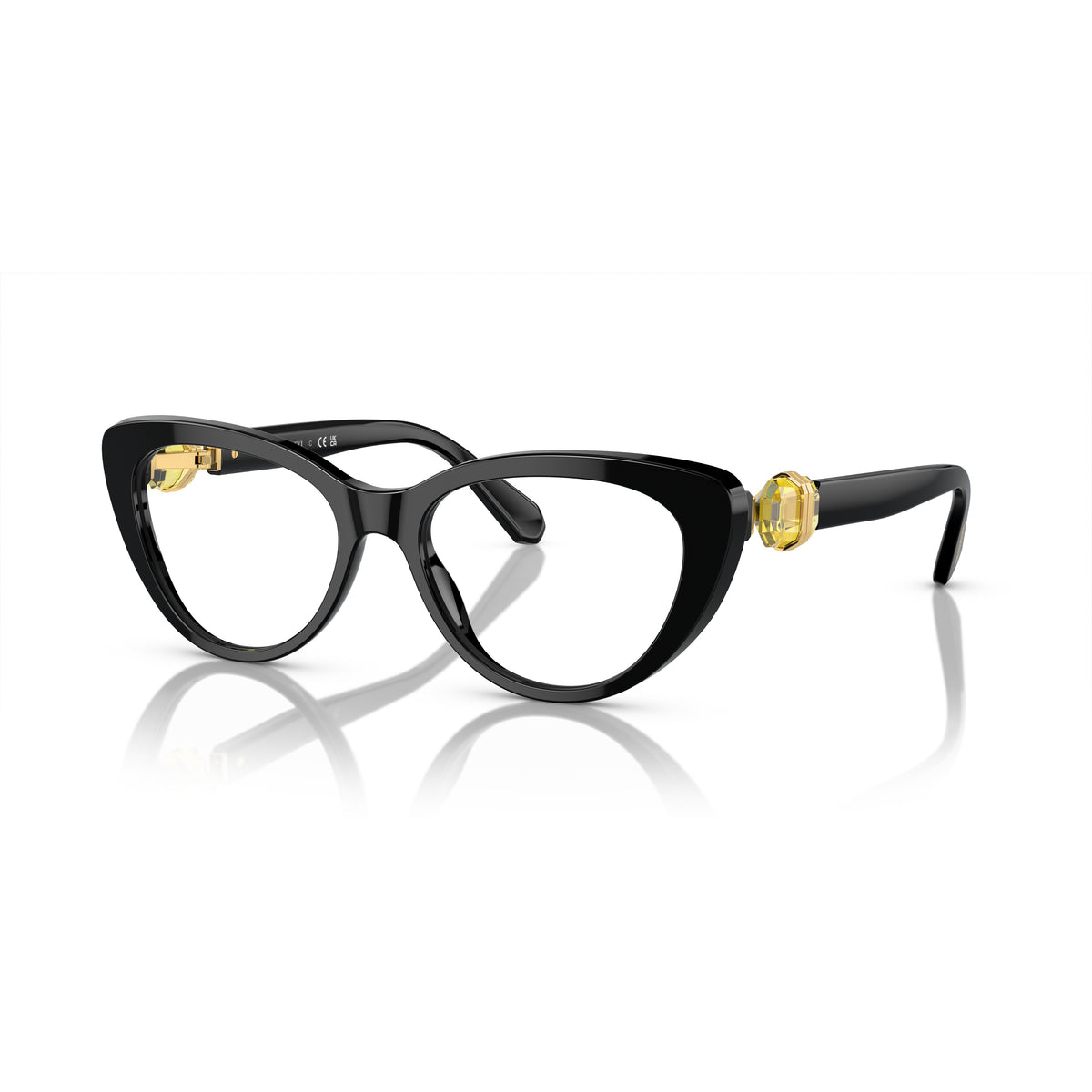 Swarovski SK2005 1037 Black eyeglasses angle view