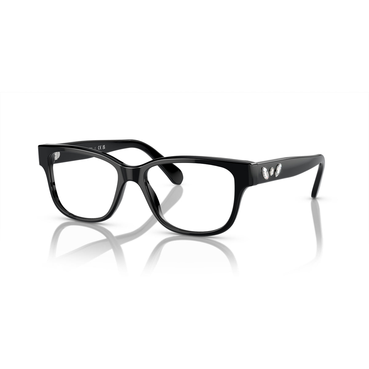 Swarovski SK2007 1001 Black eyeglasses angle view