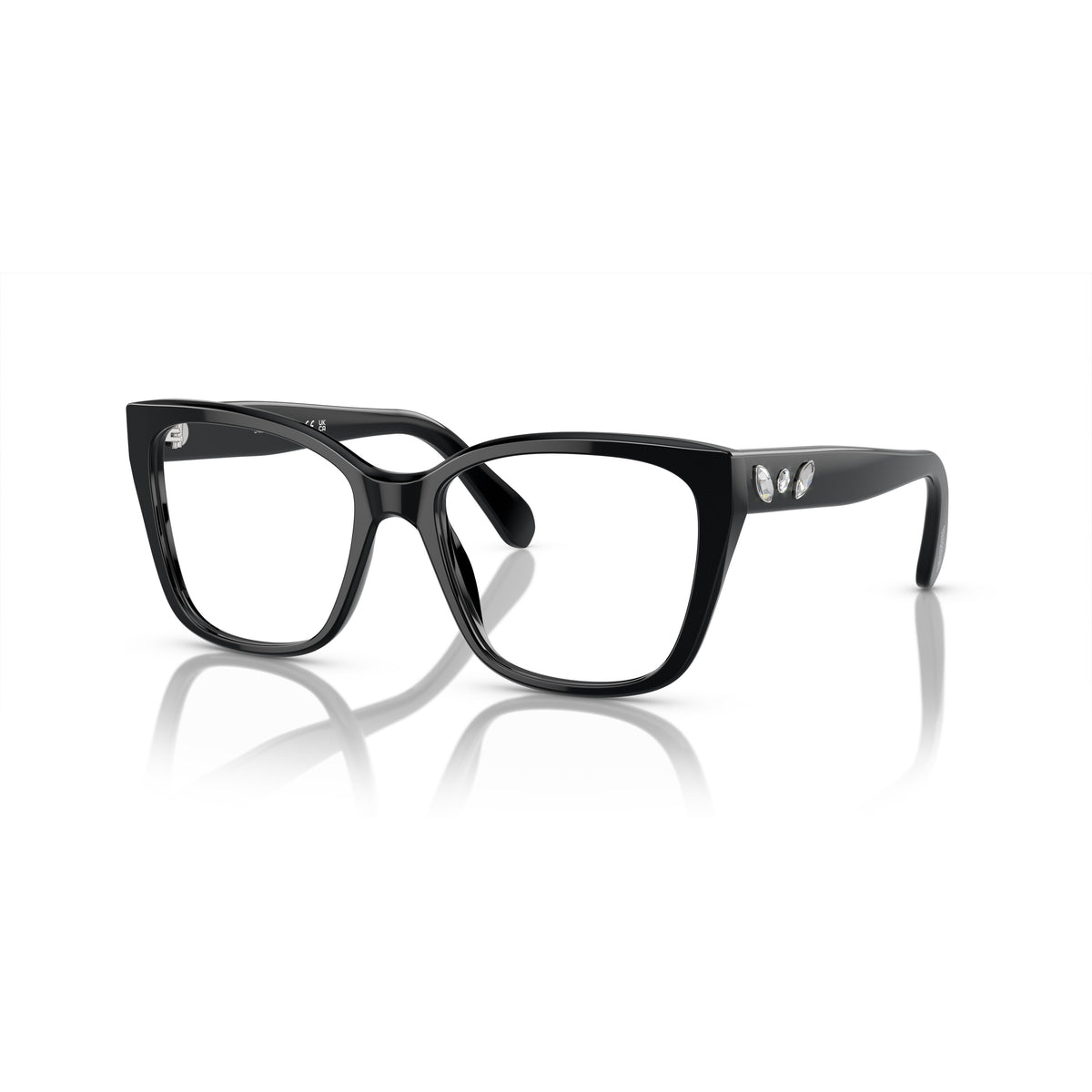 Swarovski SK2008 1001 Black eyeglasses angle view
