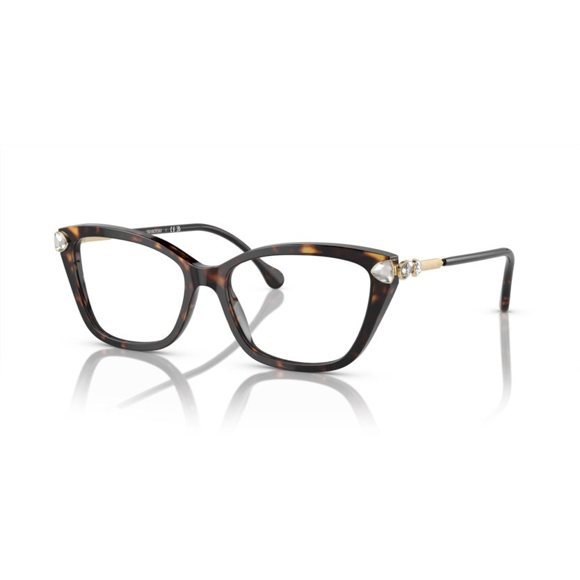 Swarovski SK2011 1002 Havana eyeglasses angle view