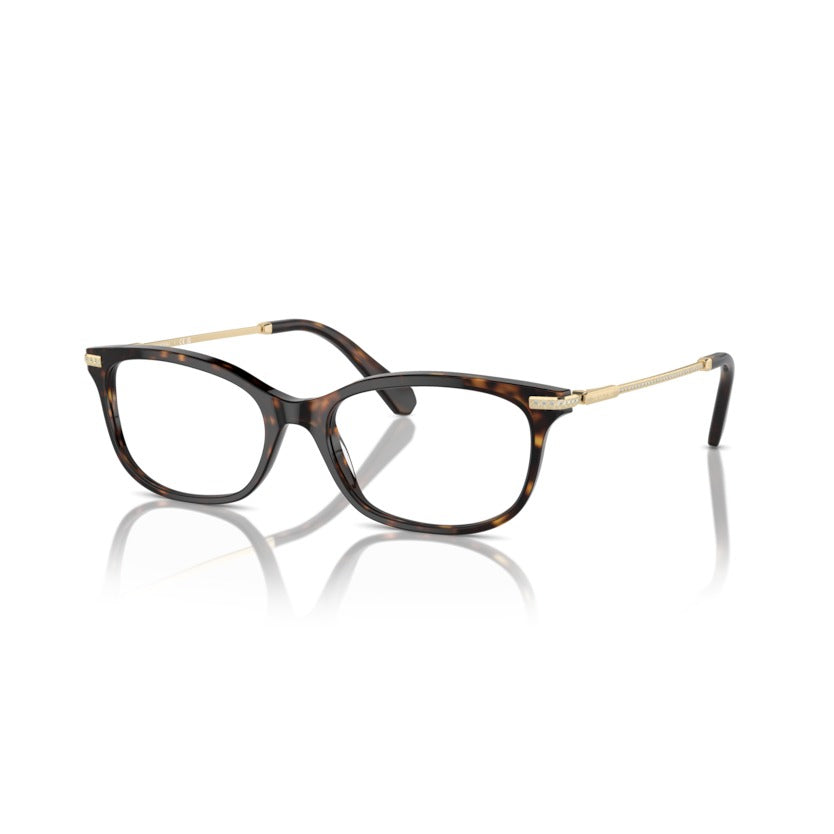 Swarovski SK2017 1002 Dark Havana eyeglasses angle view