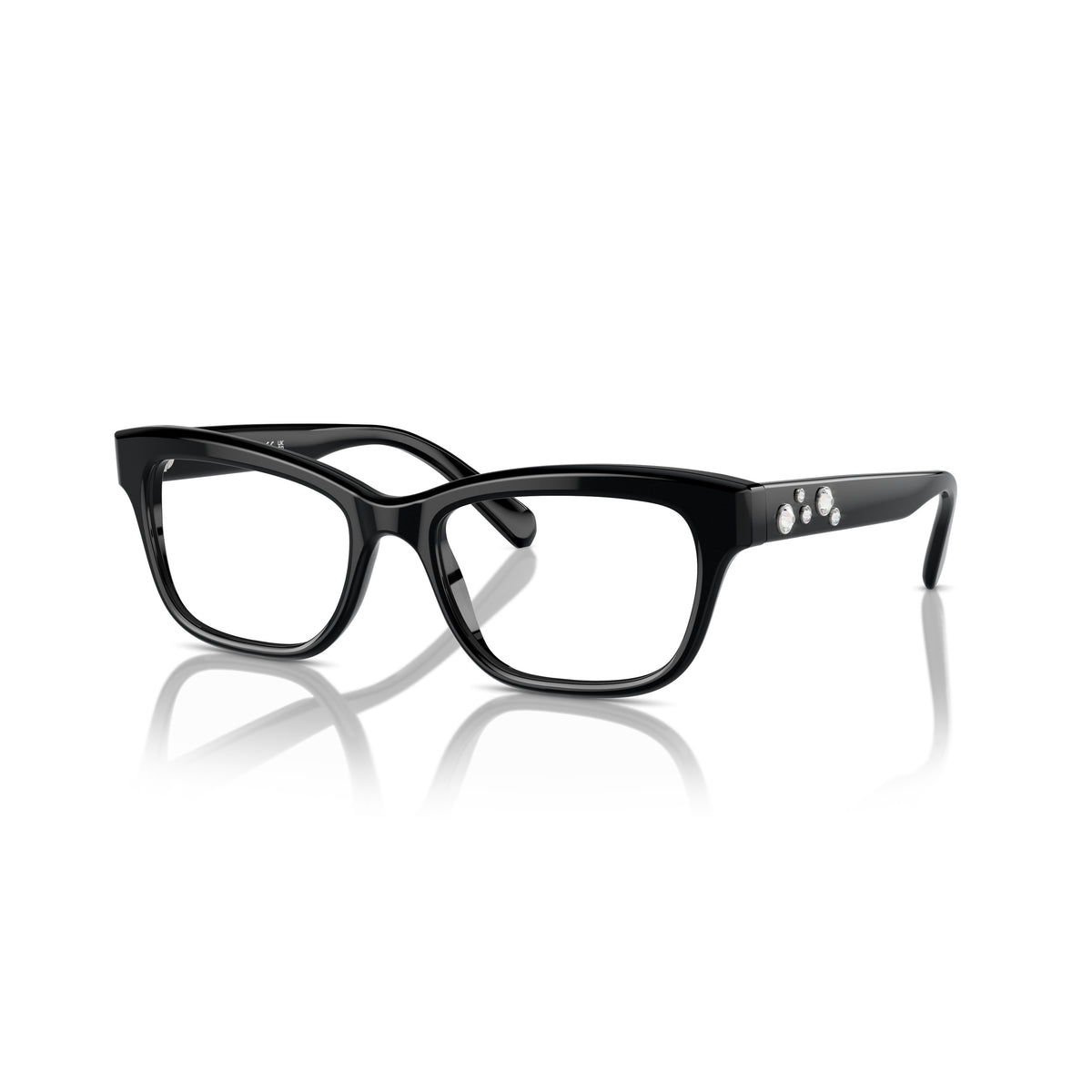 Swarovski SK2022 1001 Black eyeglasses angle view