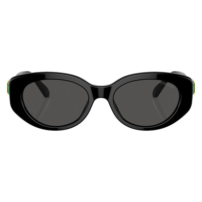 Swarovski SK6002 100187 Black sunglasses front view