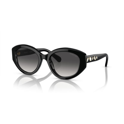 Swarovski SK6005 10018G Black sunglasses angle view