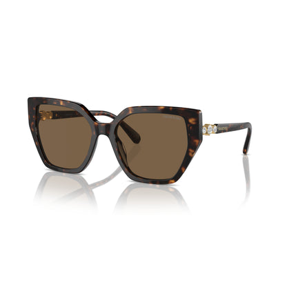 Swarovski SK6016 100273 Dark Havana sunglasses angle view