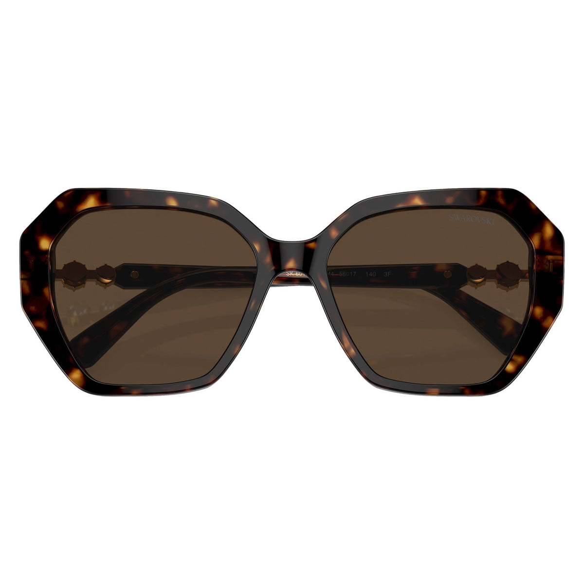 Swarovski SK6017 1002M4 Dark Havana sunglasses front view