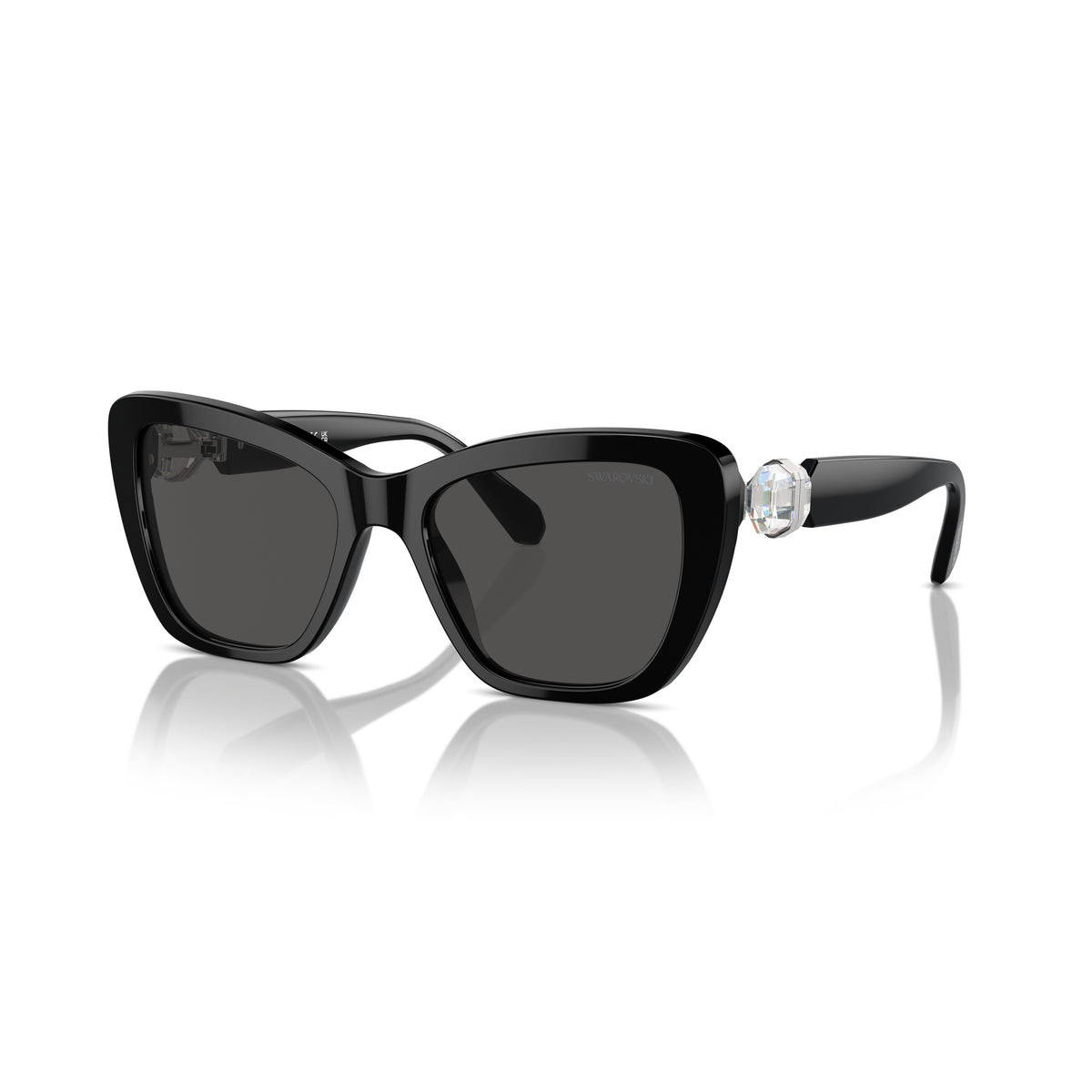 Swarovski SK6018 100187 Black sunglasses angle view