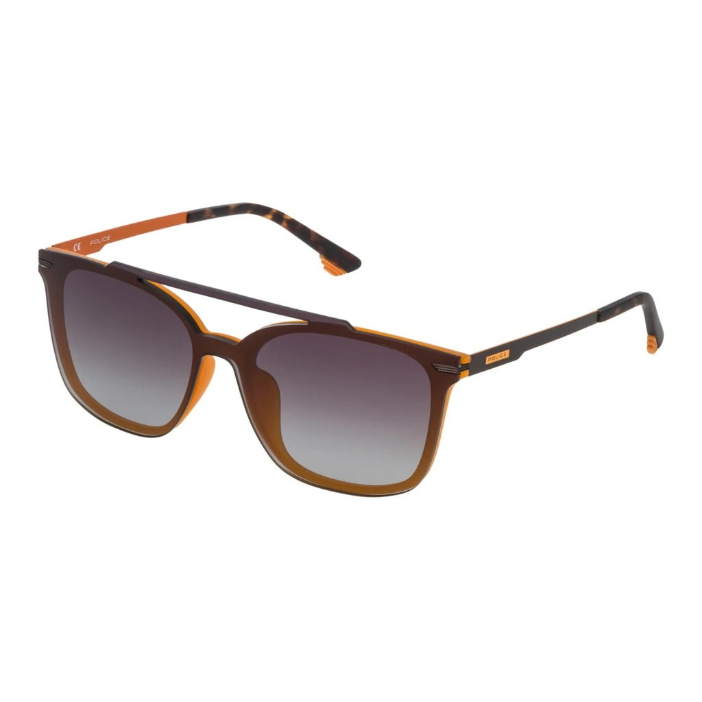 Police SPL528 9UXM Orange sunglasses angle view