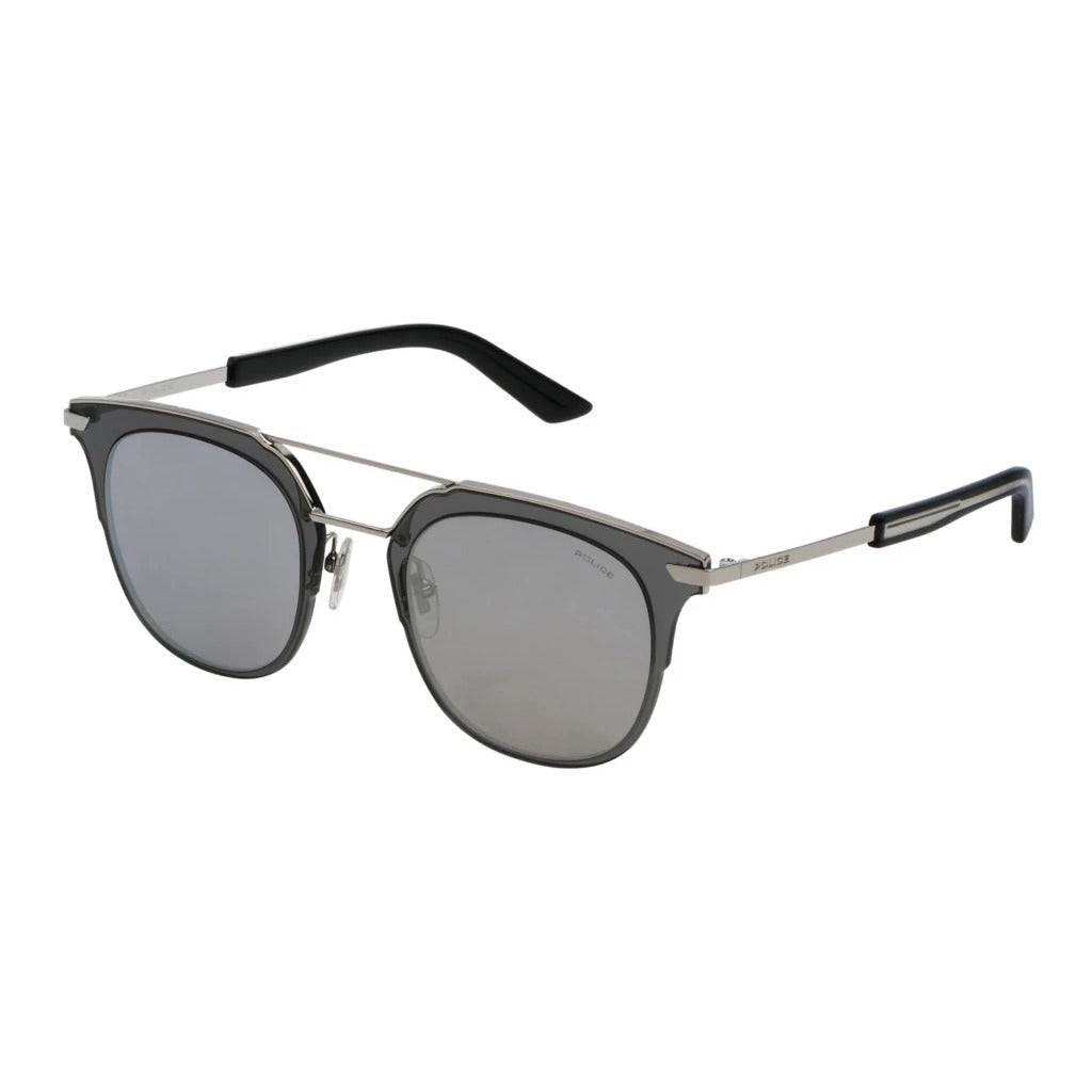 Police SPL584M 579X Shiny Palladium sunglasses angle view