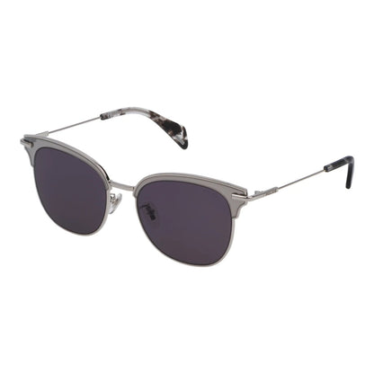 Police SPL622M 0579 Silver sunglasses angle view