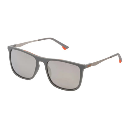 Police SPL770 L65X Matte Grey/Matte Silver sunglasses angle view