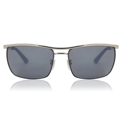 Police SPLB44M E70B Shiny Palladium/Blue sunglasses front view