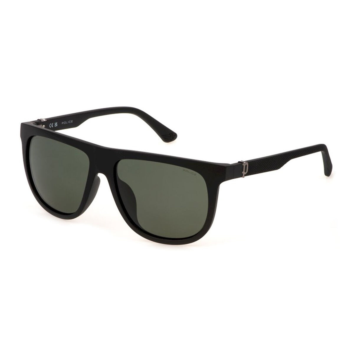 Police SPLN33E U28P Matte Black sunglasses angle view