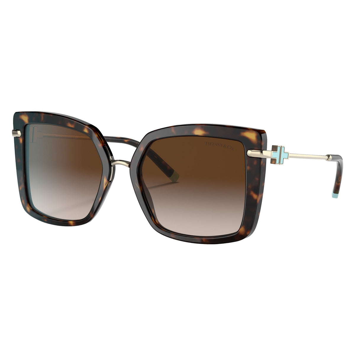 Tiffany & Co. TF4185 80153B Havana sunglasses angle view