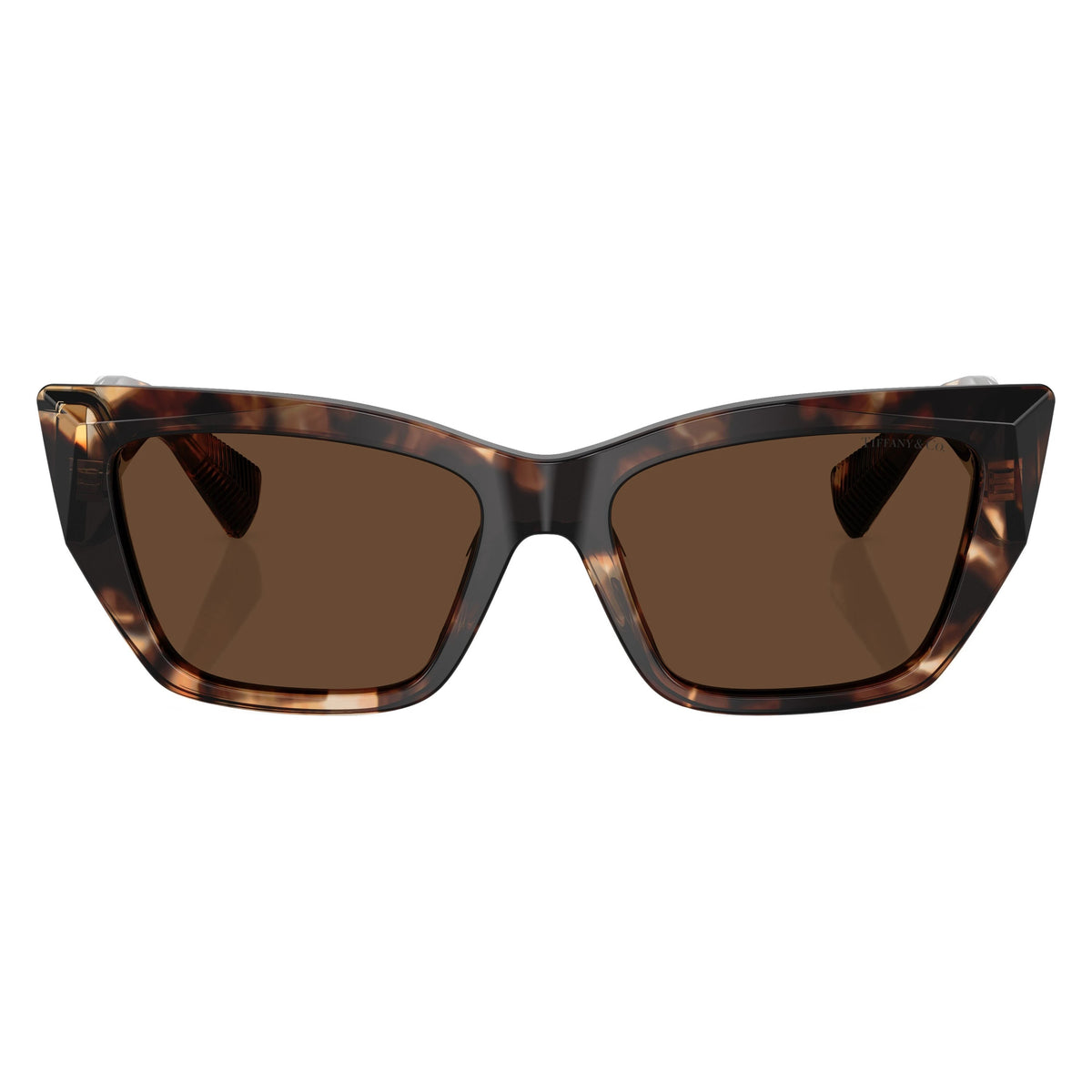 Tiffany & Co. TF4230 84213G Spotted Brown Havana sunglasses front view