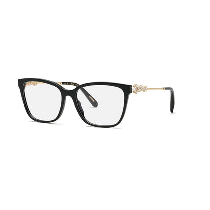 Chopard VCH361S 0700 Shiny Black eyeglasses angle view