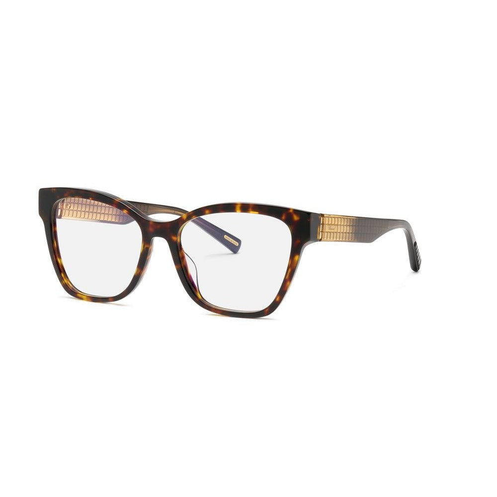 Chopard VCH379M 0722 Shiny Dark Havana eyeglasses angle view