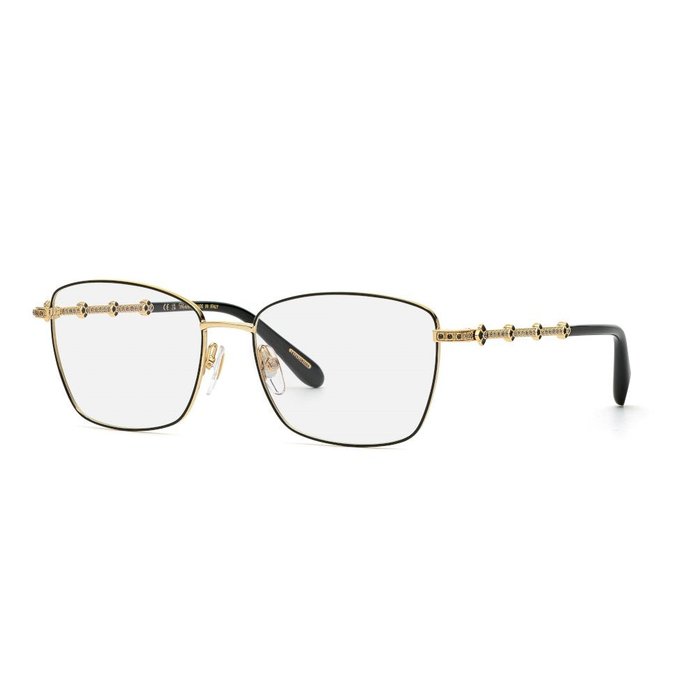 Chopard VCHG65S 0301 Shiny Rose Gold with Shiny Black Parts eyeglasses angle view
