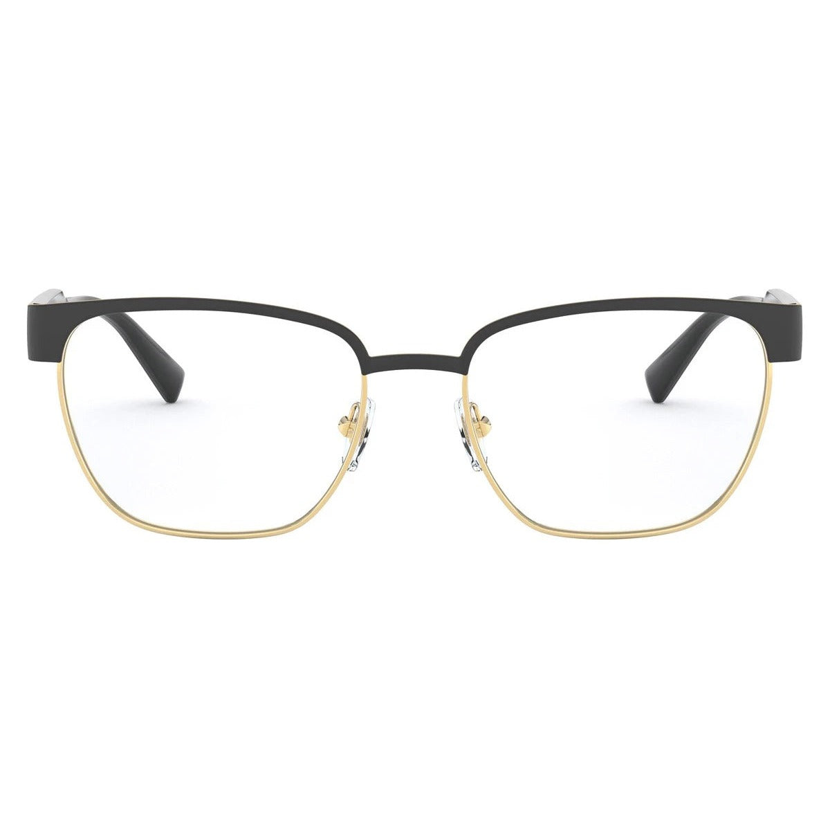 Versace VE1264 1436 Matte Black/Gold eyeglasses front view
