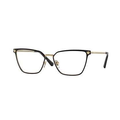 Versace VE1275 1433 Matte Black/Gold eyeglasses angle view