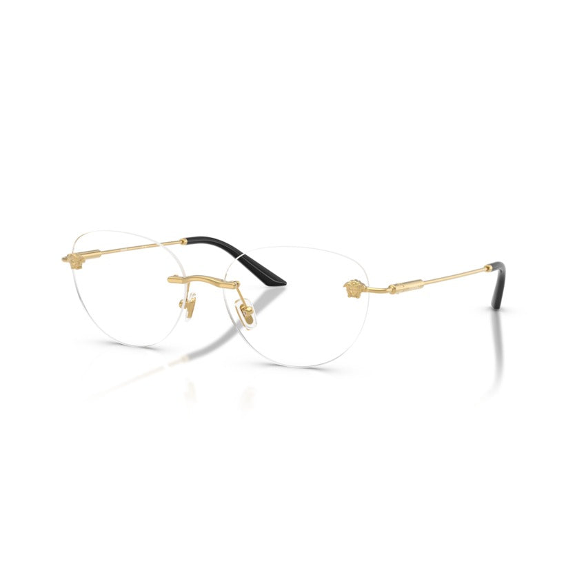 Versace VE1305 1002 Gold eyeglasses angle view