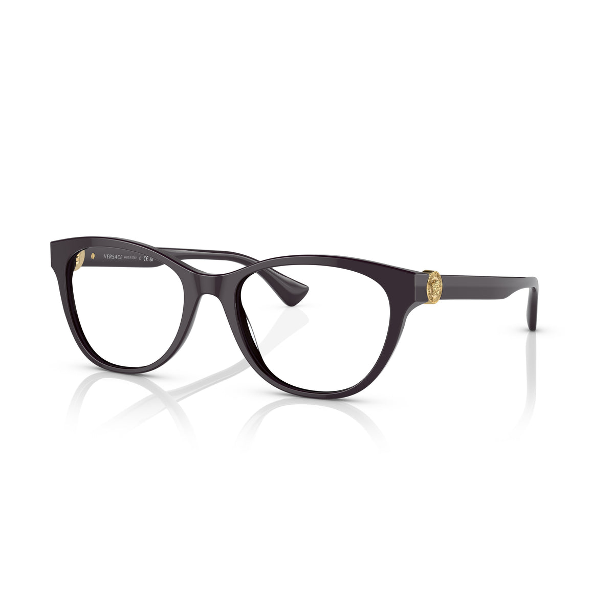 Versace VE3330 5386 Plum eyeglasses angle view