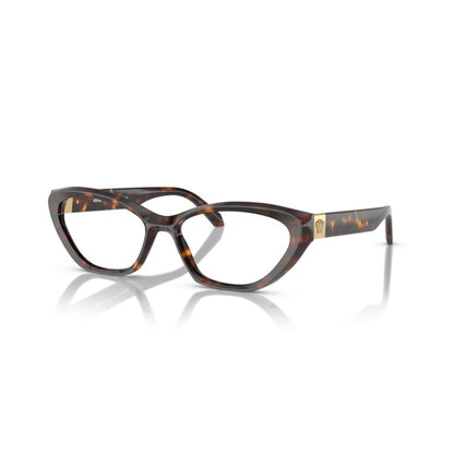 Versace VE3356 108 Havana eyeglasses angle view