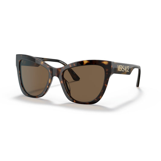 Versace VE4417U 108/73 Havana sunglasses angle view