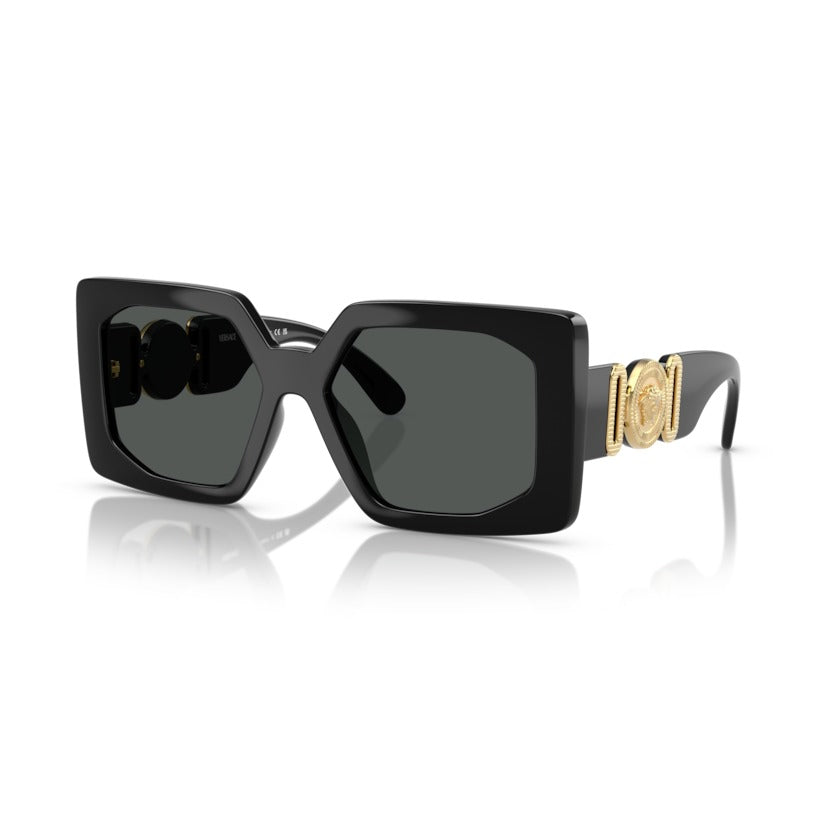 Versace VE4478U GB1 Black sunglasses angle view
