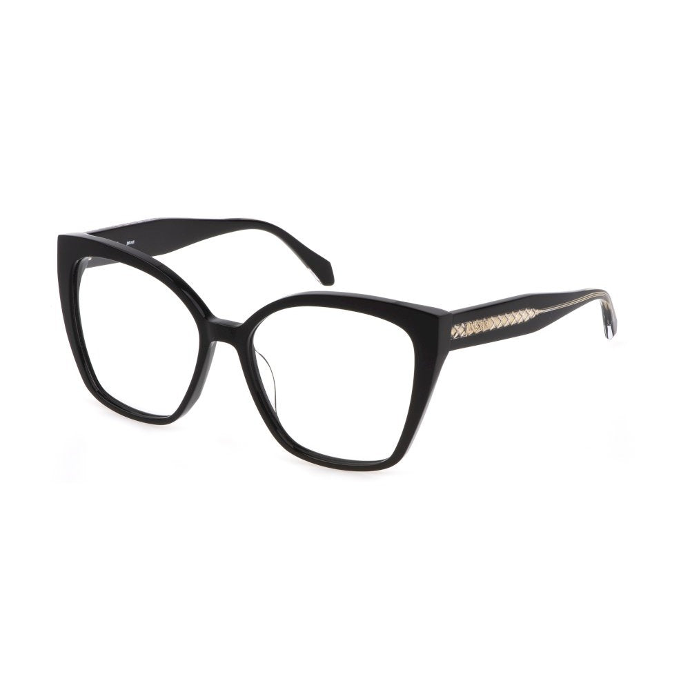 Just Cavalli VJC005 0700 Shiny Black eyeglasses angle view