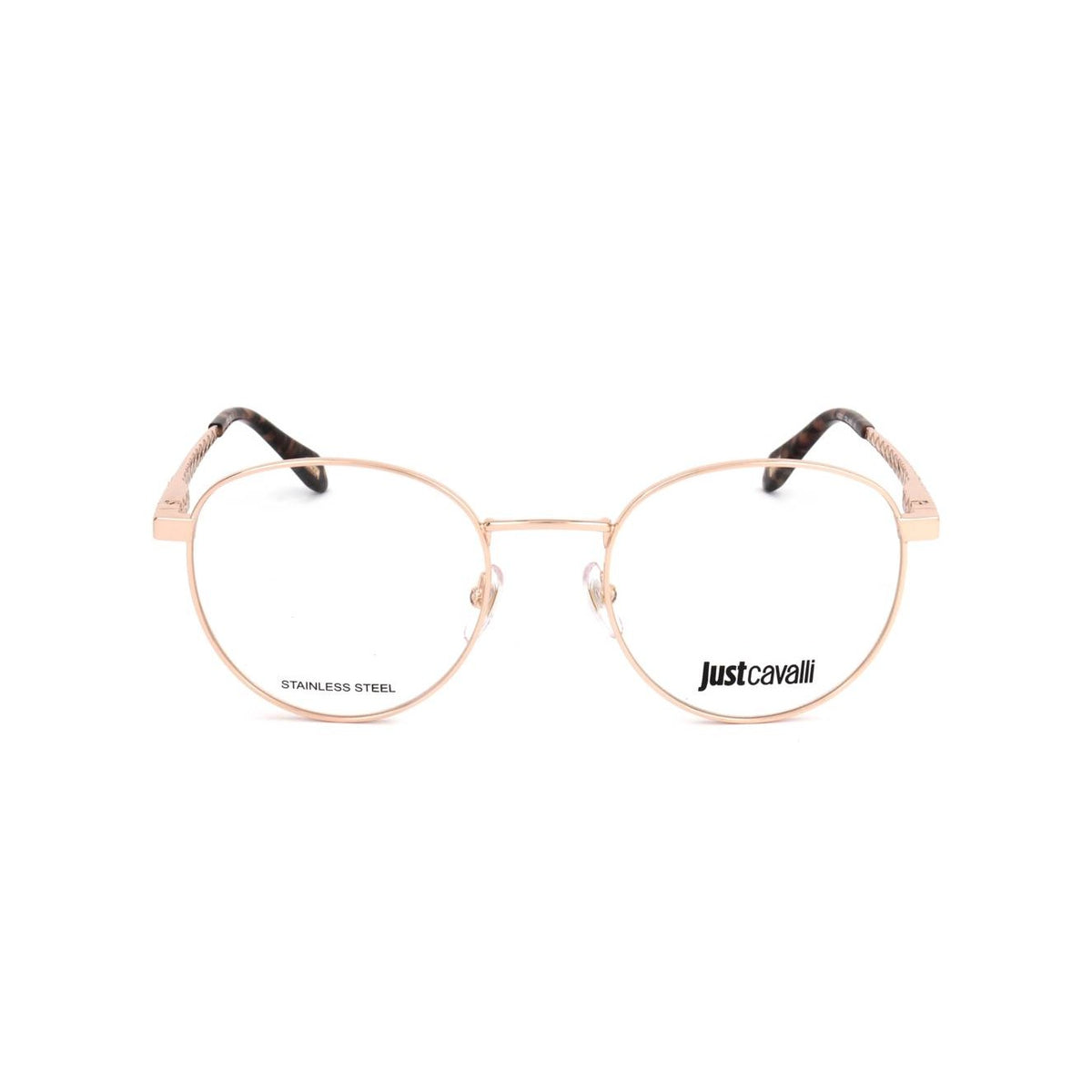 Just Cavalli VJC017 08FC Shiny Copper Gold eyeglasses front view