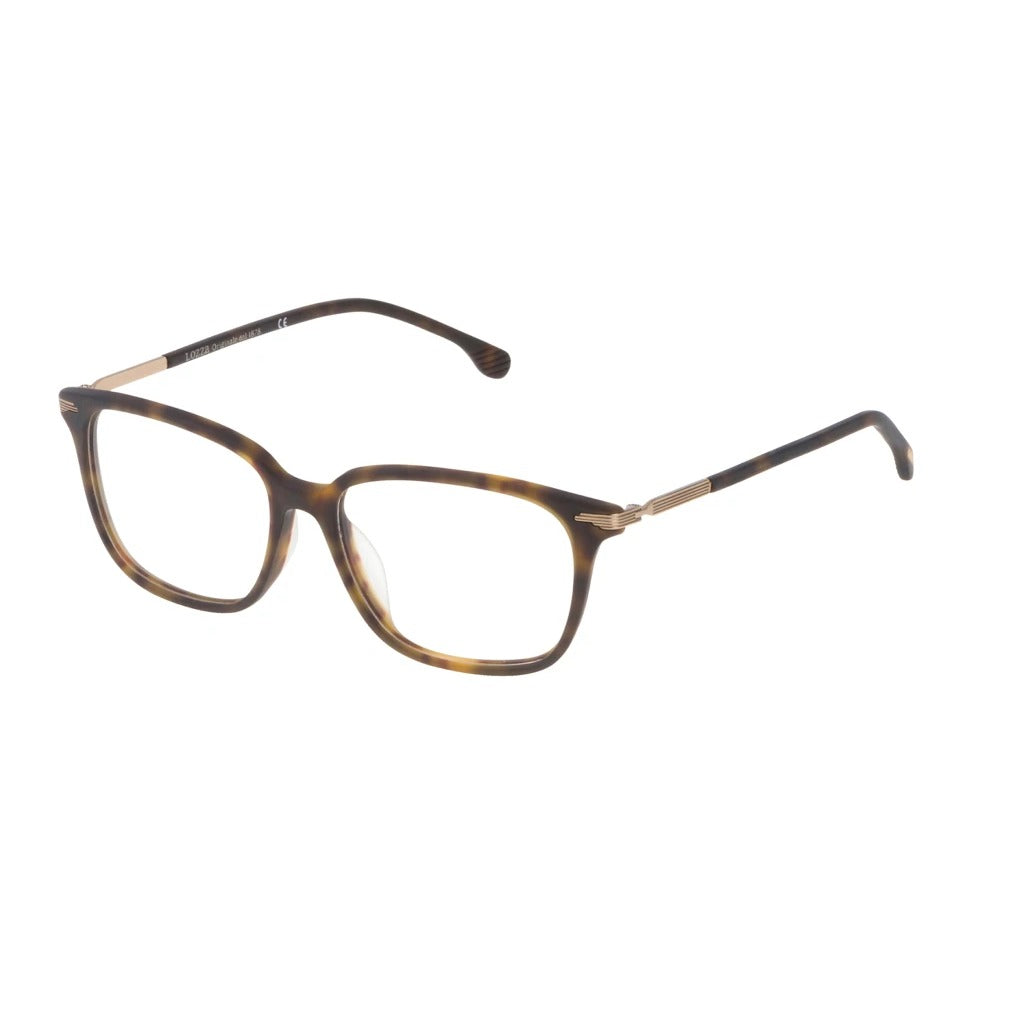 Lozza VL4089 722M Matte Havana eyeglasses angle view