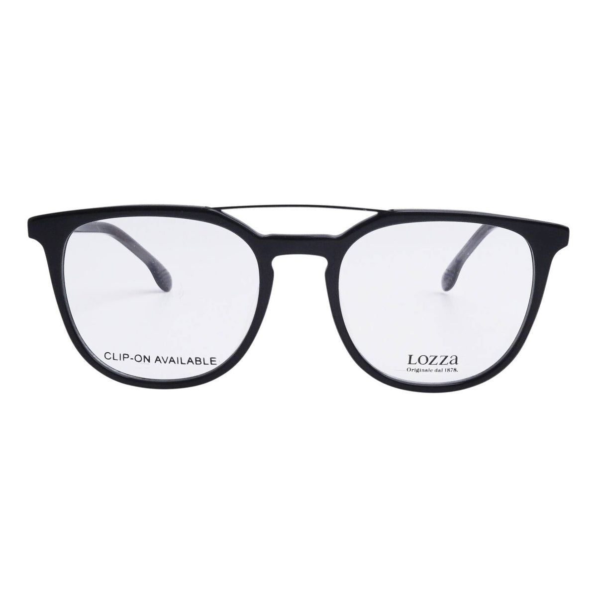 Lozza VL4201 700Y Shiny Black eyeglasses front view
