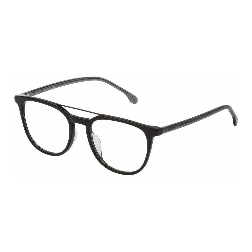 Lozza VL4201 700Y Shiny Black eyeglasses angle view