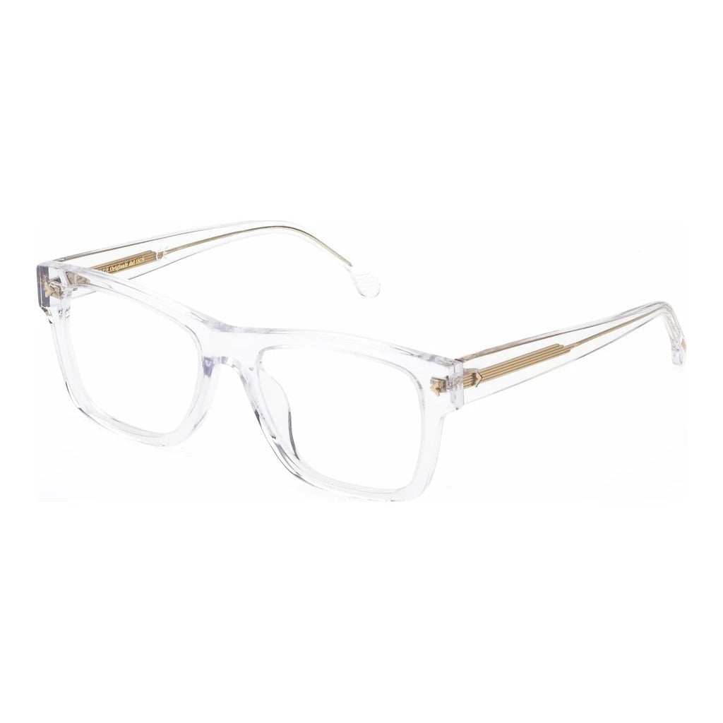 Lozza VL4276V 0P79 Shiny Crystal eyeglasses angle view