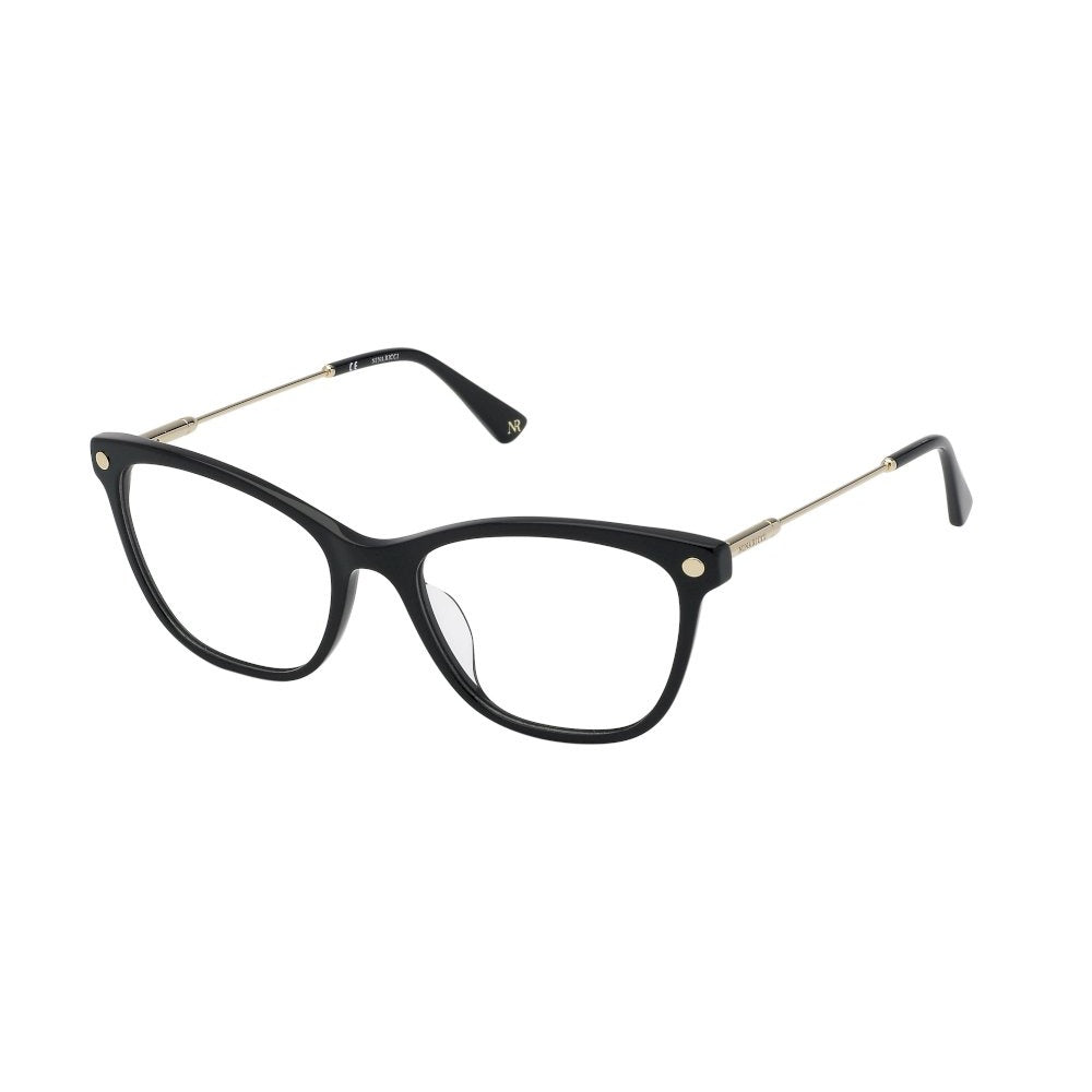 Nina Ricci VNR293 0700 Shiny Black eyeglasses angle view