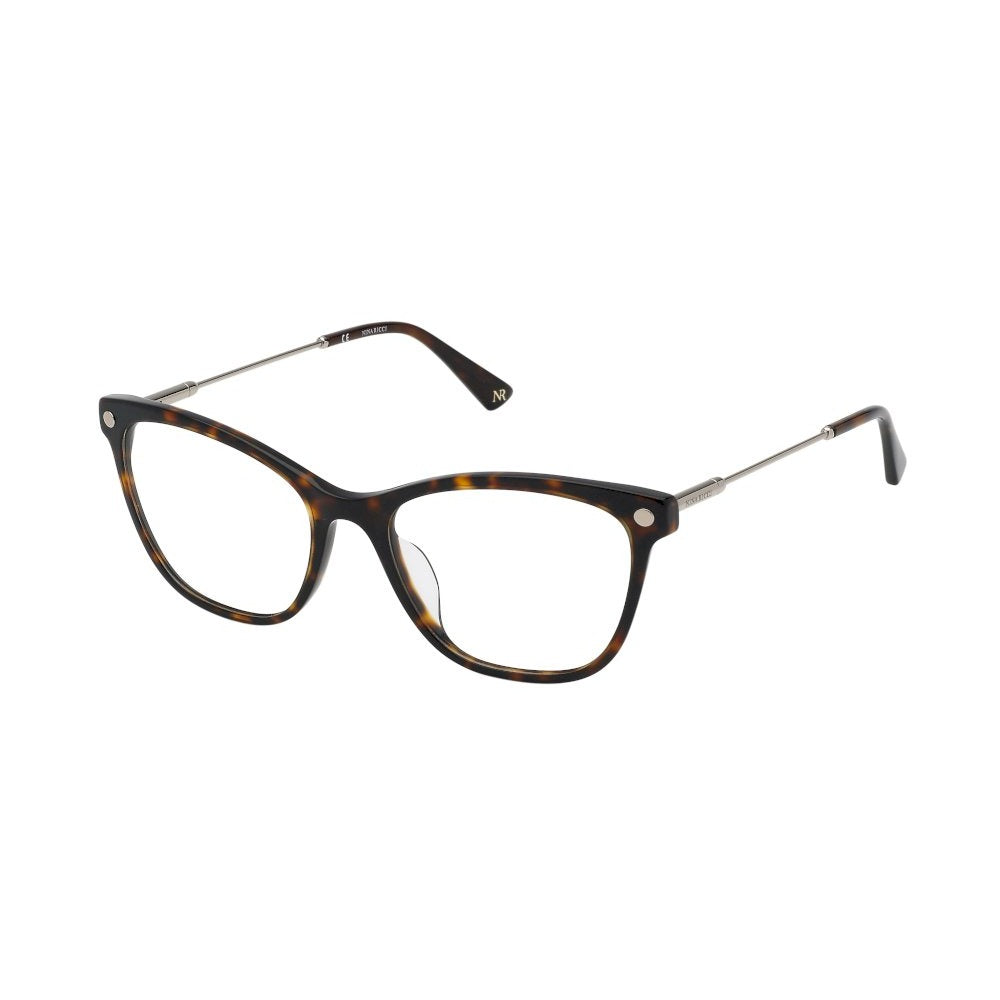 Nina Ricci VNR293 0714 Shiny Dark Havana eyeglasses angle view
