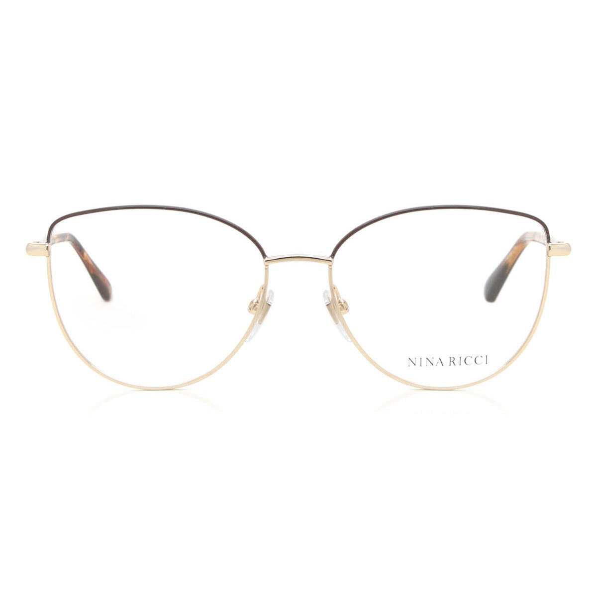 Nina Ricci VNR294 0342 Rose Gold eyeglasses front view