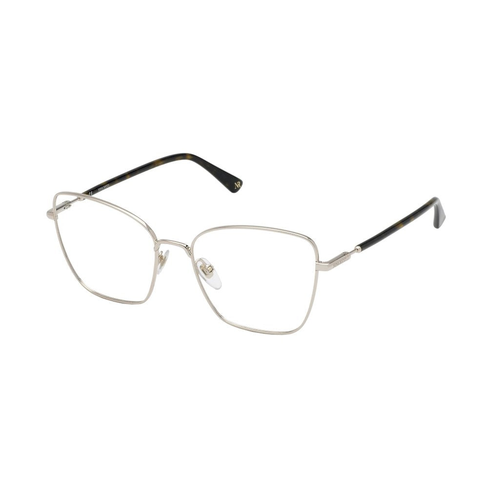 Nina Ricci VNR295 0594 Shiny Light Gold eyeglasses angle view