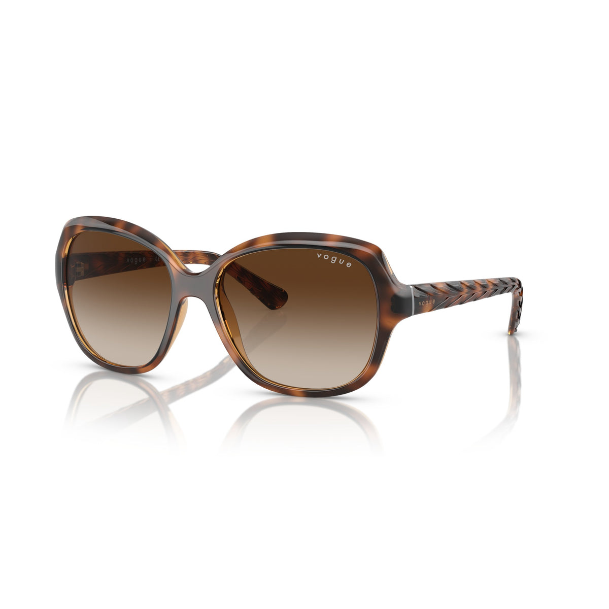 Vogue VO2871S 150813 Striped Dark Havana sunglasses angle view