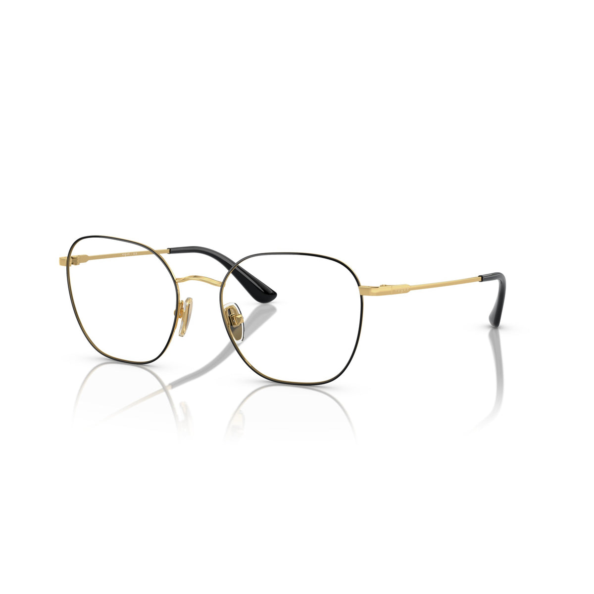 Vogue VO4178 280 Top Black/Gold eyeglasses angle view