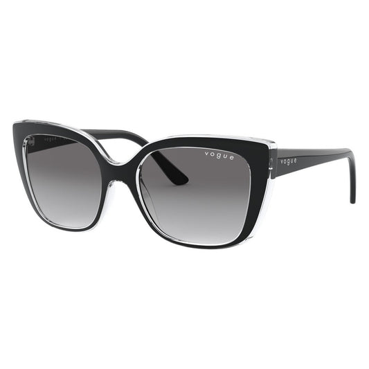 Vogue VO5337S 283911 Top Black/Serigraphy sunglasses angle view