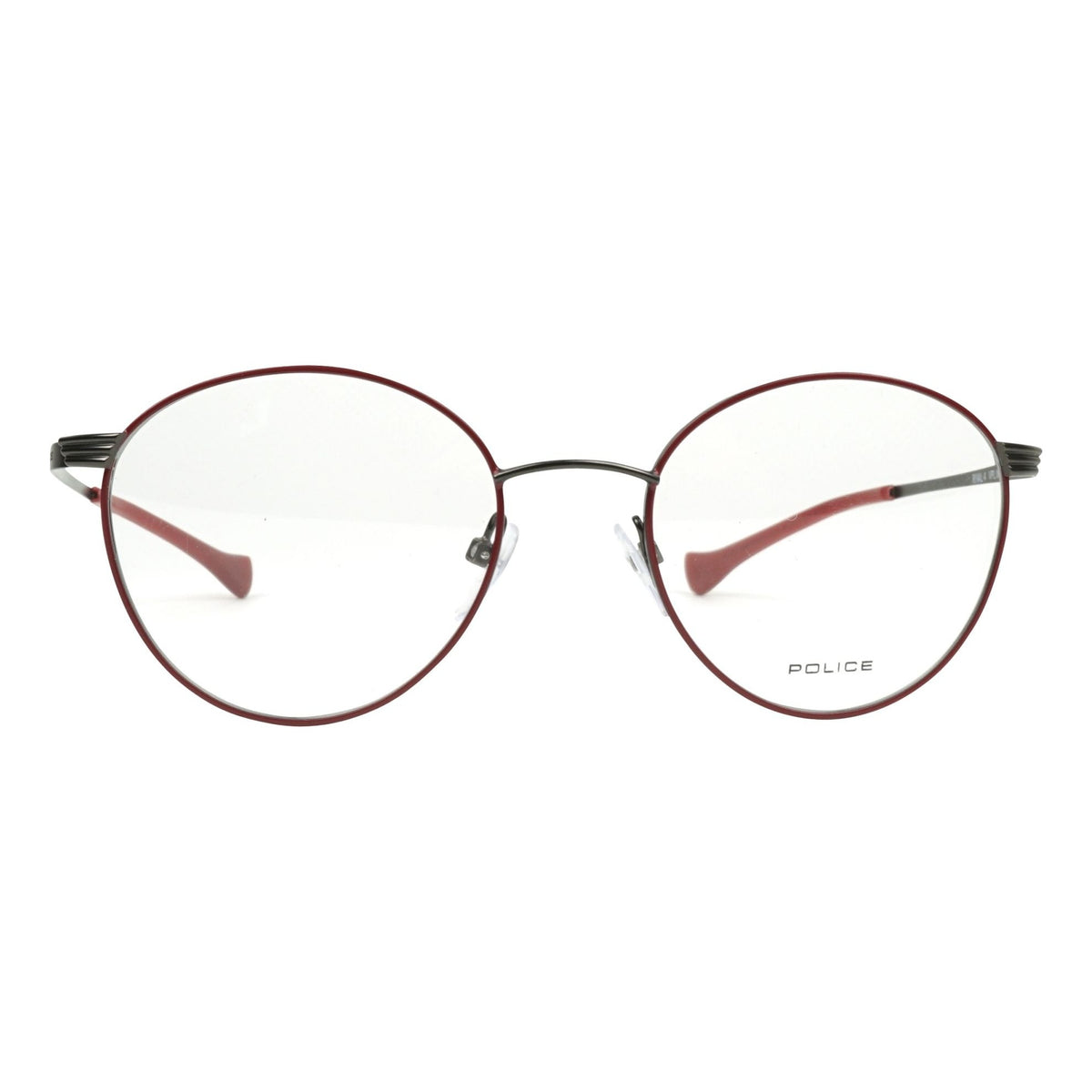 Police VPL066 08K6 Bordeaux/Gunmetal eyeglasses front view