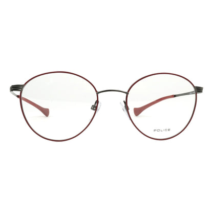 Police VPL066 08K6 Bordeaux/Gunmetal eyeglasses front view