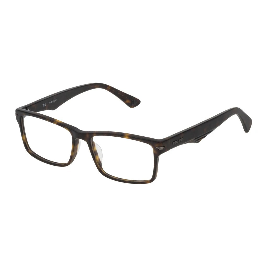 Police VPL391 0738 Matte Dark Havana eyeglasses angle view