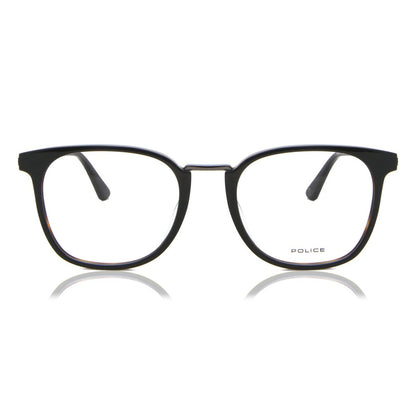Police VPL686M 0NK7 Shiny Black/Dark Gunmetal eyeglasses front view