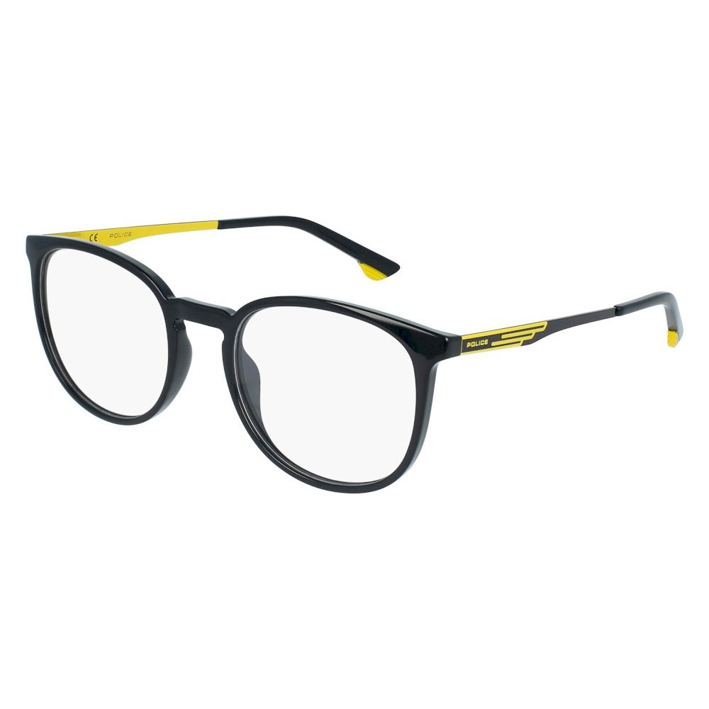 Police VPL950 Z42Y Black eyeglasses angle view