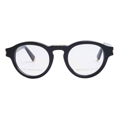 Police VPLD56 0700 Black/Gold eyeglasses front view